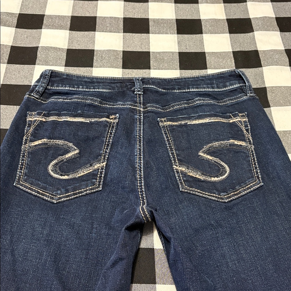 EXC! Silver Jeans Avery Straight Women's Size 30 x 32 Stretch Dark Wash